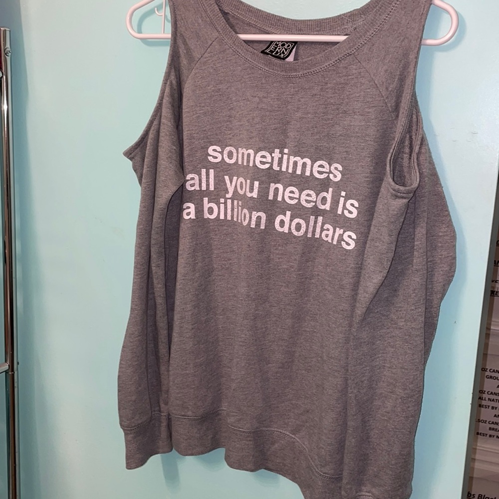 Cold Shoulder Long Sleeve Top